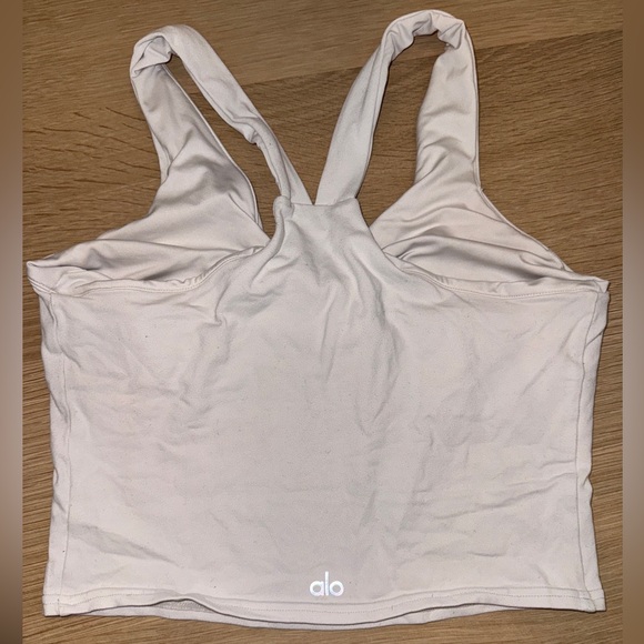 Alo Airbrush Real Bra Tank - Ivory - Picture 2 of 4